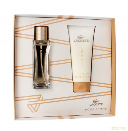 Lacoste Pour Femme Zestaw prezentowy (woda perfumowana 50 ml+balsam do ciała 100 ml)