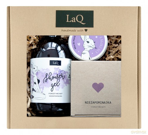 LaQ Zestaw prezentowy dla kobiet Króliczka (żel pod prysznic 500 ml+masło do ciała 200 ml+mus do ciała 100 ml)