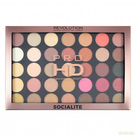 Makeup Revolution Pro HD Palette Amplified 35 Zestaw cieni do powiek Socialite