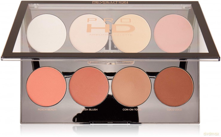 Makeup Revolution Pro HD Palette Amplified 8 Zestaw matowych cieni do powiek Mega Matte