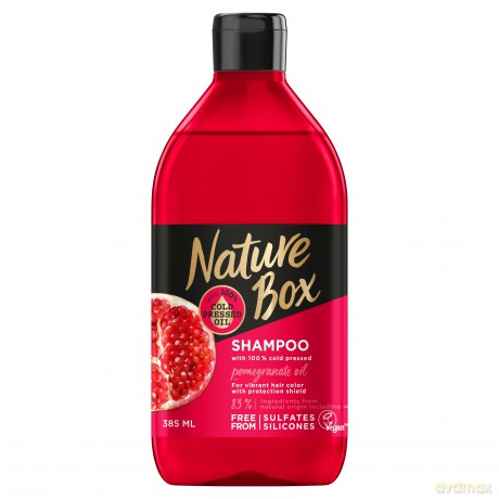 Nature Box Pomegranate Oil Szampon do włosów chroniący kolor 385 ml