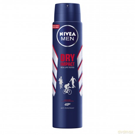 Nivea Dezodorant DRY IMPACT 48h spray męski 250 ml