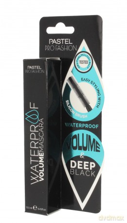 PASTEL Pro Fashion Waterproof Volume Mascara Tusz do rzęs Deep Black 13.5 ml