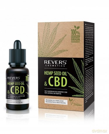 REVERS Hemp Seed Oil&CBD Naturalny Olej konopny z CBD 100% 15 ml