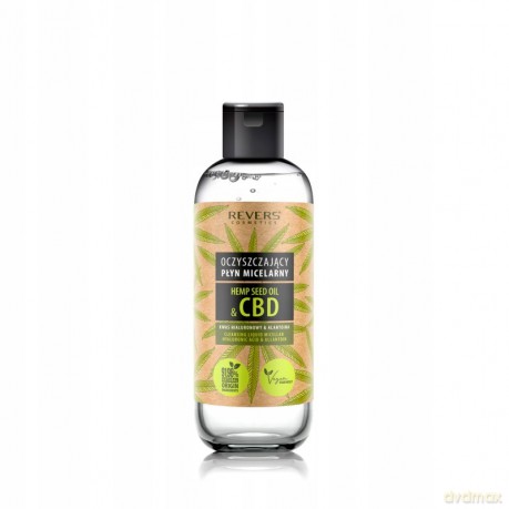 REVERS Hemp Seed Oil&CBD Oczyszczający Płyn micelarny z olejem konopnym 500 ml
