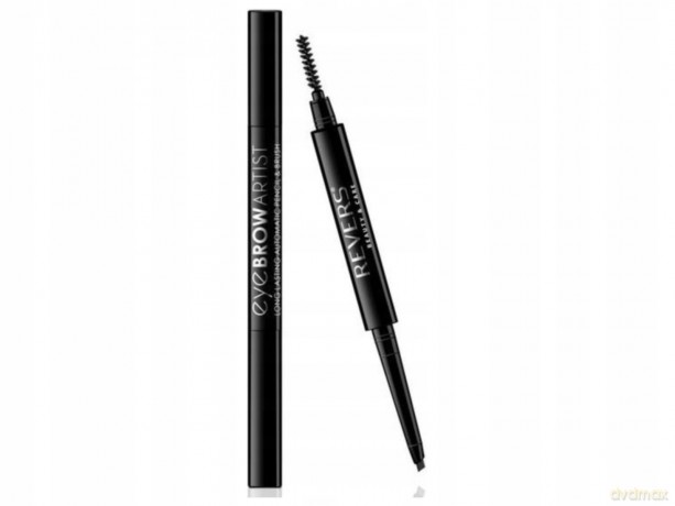 REVERS Kredka automatyczna do brwi Eye Brow Artist ze szczoteczką - czarna