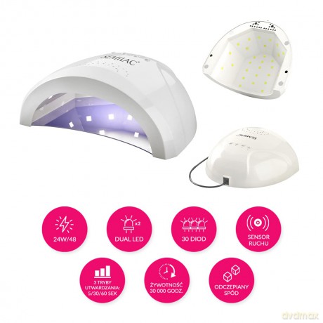 SEMILAC Lampa do paznokci UV LED 48/24W 1A