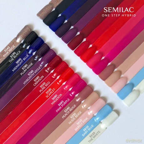 SEMILAC One Step Marker do paznokci S190 The Black 3ml