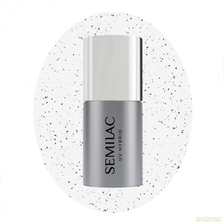 SEMILAC Top do lakierów hybrydowych No Wipe Mat Stone Effect 7 ml