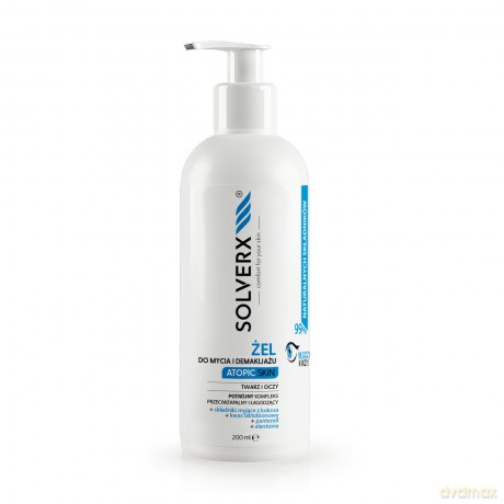 SOLVERX Atopic Skin Żel do mycia twarzy i oczu do cery atopowej 200 ml
