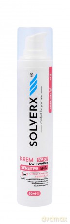 SOLVERX Sensitive Skin Krem do twarzy 3w1 z SPF50+ - skóra wrażliwa 50 ml