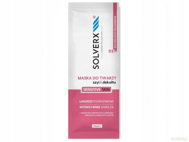 SOLVERX SENSITIVE SKIN Maska łagodząca do twarzy