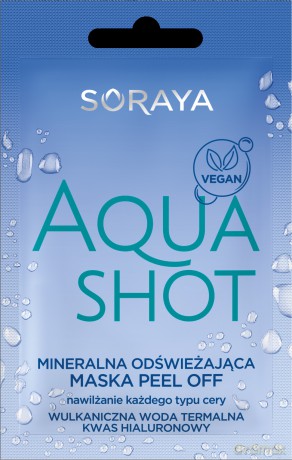 Soraya AquaShot Maska peel-off mineralna odświeżająca 6g