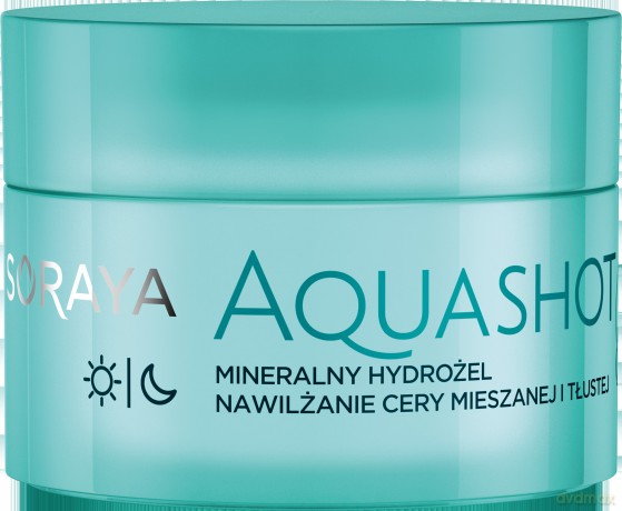 Soraya AquaShot Mineralny Hydrożel nawilżający do twarzy - cera mieszana i tłusta 50 ml