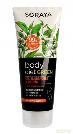 Soraya Body Diet Green Koncentrat do ciała Ujędrnianie + Detox 200 ml