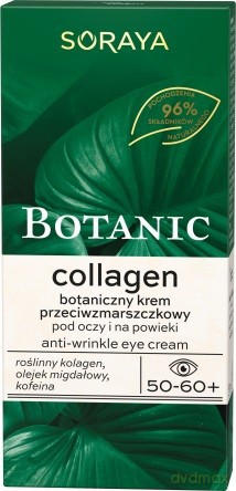 Soraya Botanic Collagen 50-60+ Botaniczny Krem przeciwzmarszczkowy pod oczy i na powieki 15 ml