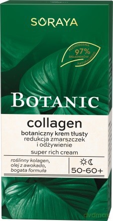 Soraya Botanic Collagen 50-60+ Botaniczny Krem tłusty na dzień i noc 50 ml