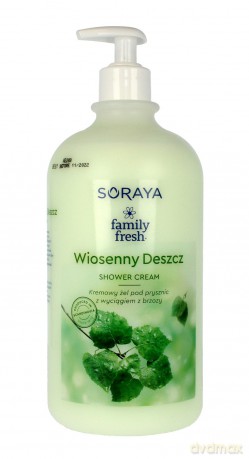 Soraya Family Fresh Żel pod prysznic kremowy Wiosenny Deszcz 1000 ml