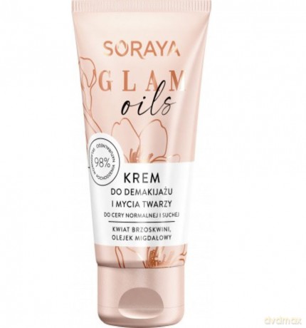 Soraya Glam Oils Krem do demakijażu i mycia twarzy - cera normalna i sucha 125 ml
