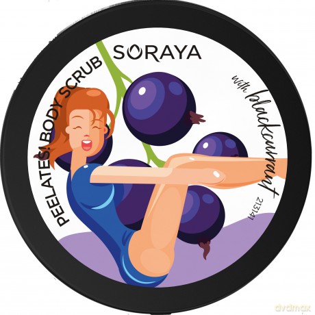 Soraya Healthy Body Diet Wygładzający Scrub do ciała z drobinkami cukru i olejem z Czarnej Porzeczki 200g