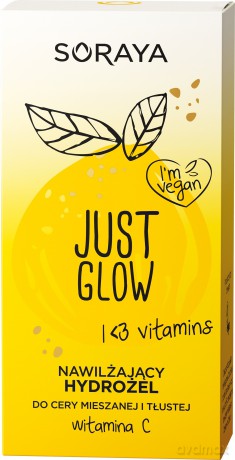Soraya Just Glow Nawilżający Hydrożel do cery mieszanej i tłustej z witaminą C 50 ml