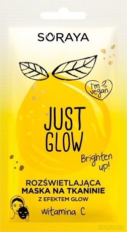 Soraya Just Glow Rozświetlająca Maska na tkaninie z efektem Glow z witaminą C