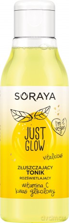 Soraya Just Glow Złuszczający Tonik rozświetlający z witaminą C i kwasem glikolowym