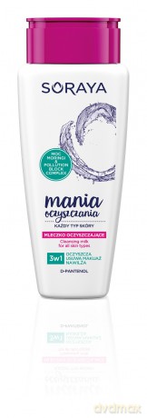 Soraya Mania Oczyszczania Mleczko do demakijażu 3w1 - cera każdego typu 200 ml