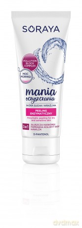 Soraya Mania Oczyszczania Peeling enzymatyczny 3w1 - cera sucha i wrażlliwa 75 ml