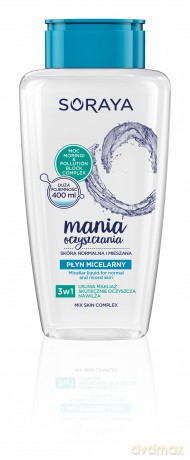 Soraya Mania Oczyszczania Płyn micelarny 3w1 - cera normalna i mieszana 400 ml