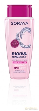 Soraya Mania Oczyszczania Tonik nawilżający 2w1 - cera sucha i wrażliwa 200 ml