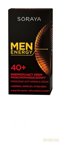 Soraya Men Energy 40+ Energizujący krem przeciwzmarszczkowy 50 ml