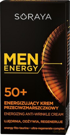 Soraya Men Energy 50+ Energizujący krem przeciwzmarszczkowy 50 ml