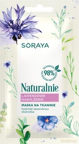 Soraya Naturalnie Maska na tkaninie Lawendowe Nawilżenie 17g