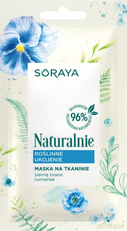 Soraya Naturalnie Maska na tkaninie Roślinne Ukojenie 17g