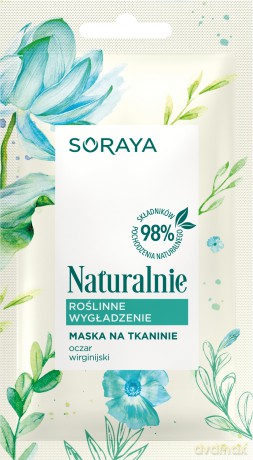 Soraya Naturalnie Maska na tkaninie Roślinne Wygładzenie 17g
