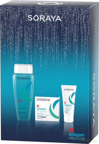 Soraya Zestaw prezentowy Kolagen Elastyna (kr.tłusty 50 ml+płyn micelarny 200 ml+kr.do rąk 75 ml)