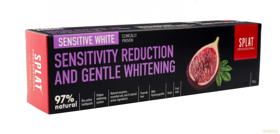Splat Professional Pasta do zębów wybielająca Sensitive White 125g