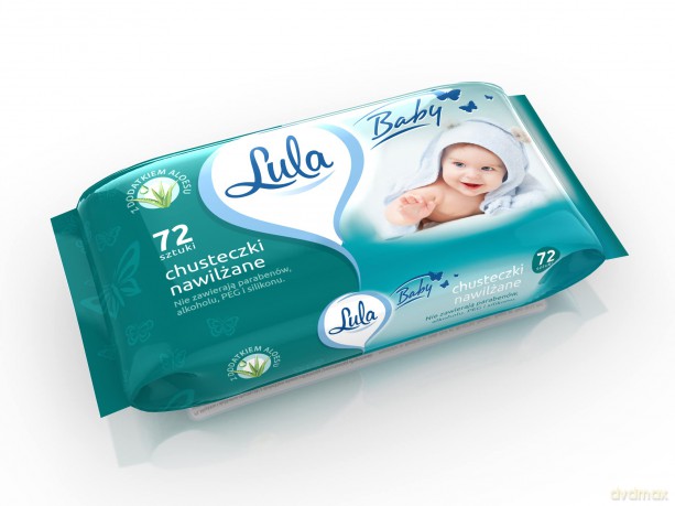 ST LULA Chusteczki nawilżane z ALOESEM 72 szt