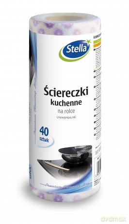 STELLA Ściereczki kuchenne na rolce - uniwersalne-40 szt