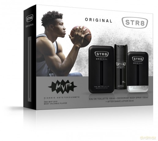 STR 8 Adventure Zestaw prezentowy (woda toaletowa 100 ml+deo spray 150 ml+woda po goleniu 50 ml)