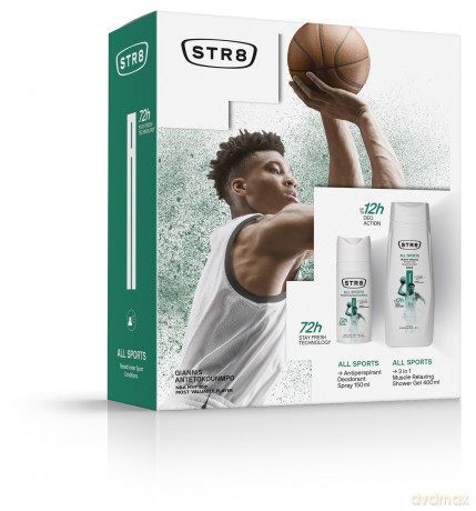 STR 8 All Sports Zestaw prezentowy (dezodorant spray 150 ml+żel pod prysznic 400 ml)