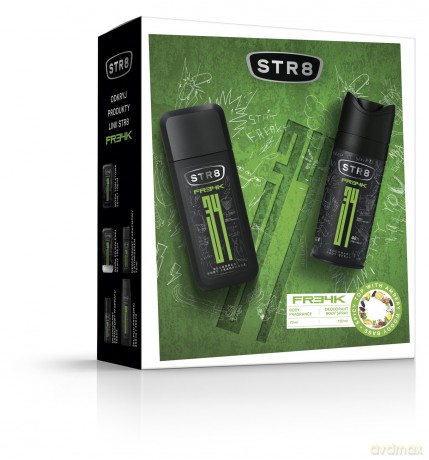 STR 8 Freak Zestaw prezentowy (dezodorant spray 150 ml+dezodorant naturalny spray 75 ml)