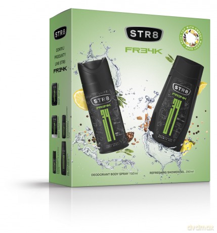 STR 8 Freak Zestaw prezentowy (dezodorant spray 150 ml+żel pod prysznic 250 ml)