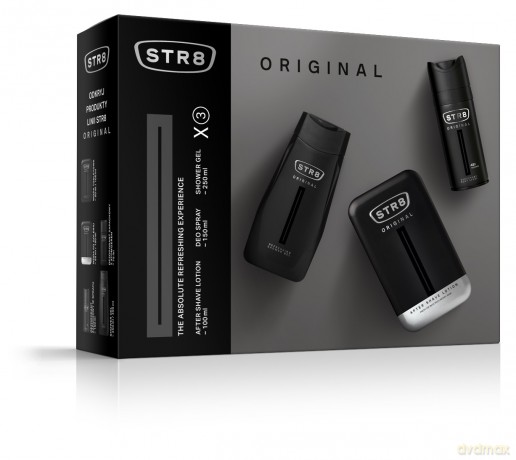 STR 8 Original Zestaw prezentowy (dezodorant spray 150 ml+żel pod prysznic 250 ml+płyn po goleniu 100 ml)