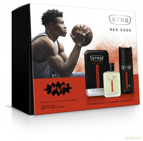 STR 8 Red Code Zestaw prezentowy (dezodorant spray 150 ml+płyn po goleniu 50 ml)