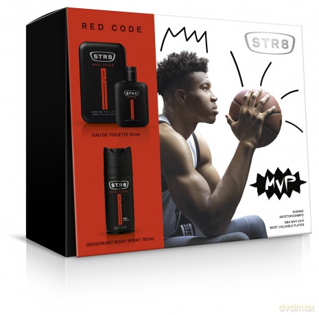 STR 8 Red Code Zestaw prezentowy (dezodorant spray 150 ml+woda toaletowa 50 ml)