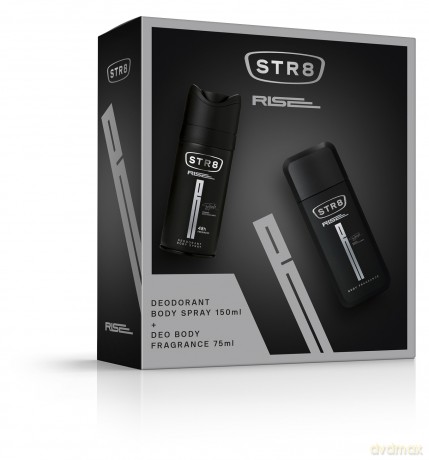 STR 8 Rise Zestaw prezentowy (dezodorant spray 150 ml+dezodorant body fragrance 75 ml)