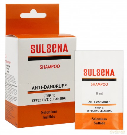 SULSENA Szampon przeciwłupieżowy - saszetki (5 szt x 8 ml.)