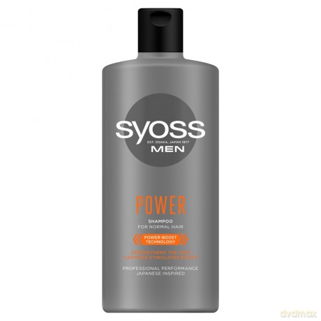 Syoss Men Power Szampon wzmacniający - włosy normalne 440 ml